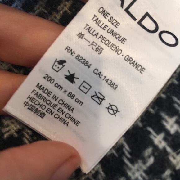 Aldo Accessories Reversible plaid Large Scarf - Picture 3 of 4